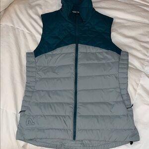 Women's Quilted duck-down Vest in Teal